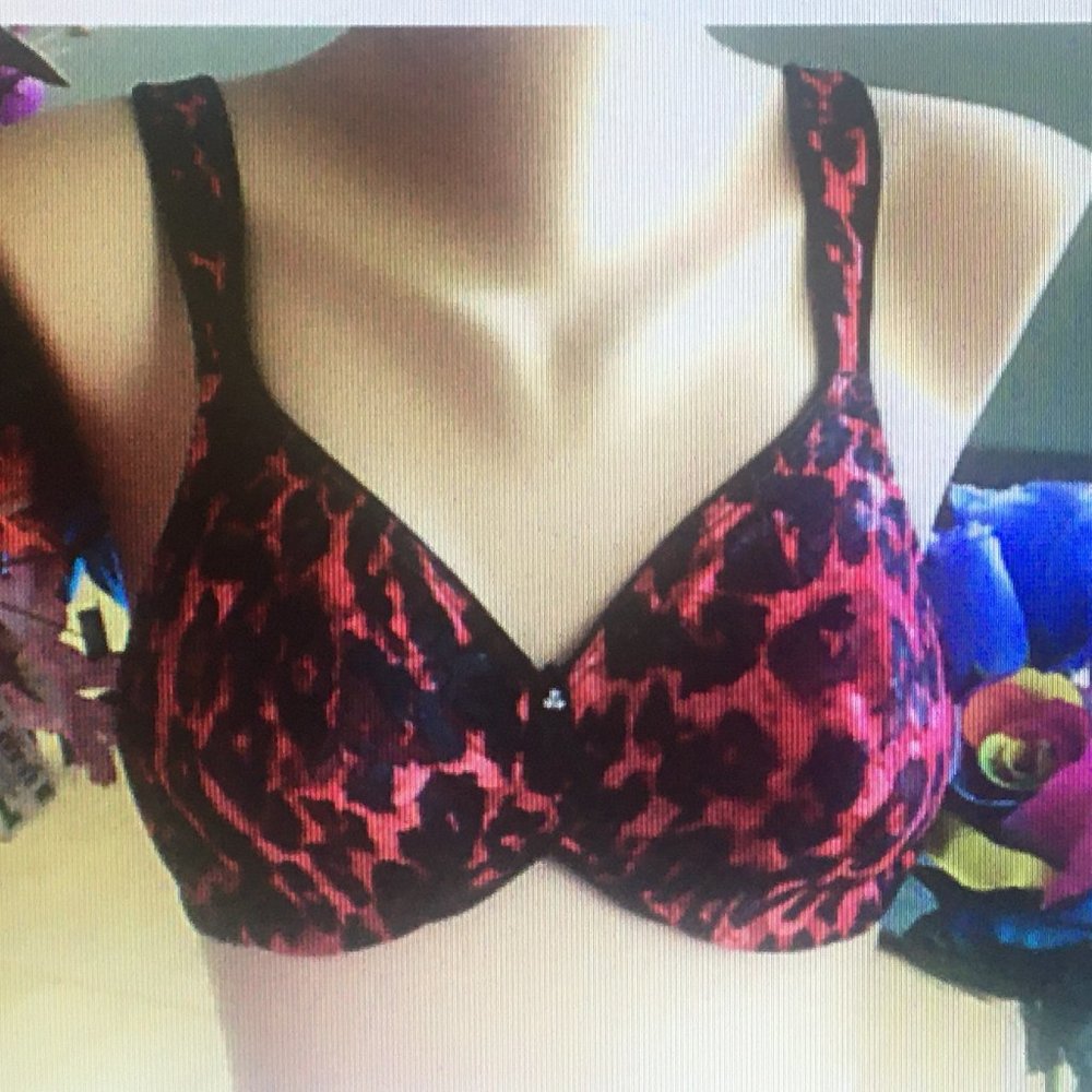 WACOAL 34D Leopard Print AWARENESS Underwire Bra